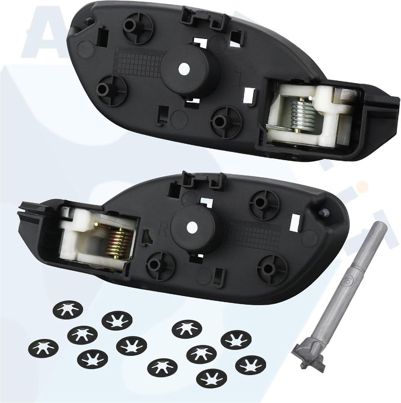 APPERFiT مقبض باب داخلي من ألياف الكربون لسيارة كامارو للجانب الأيسر للسائق والجانب الأيمن للراكب متوافق مع شيفروليه كامارو 2010 2011 2012 2013 2014 2015 - Image 2